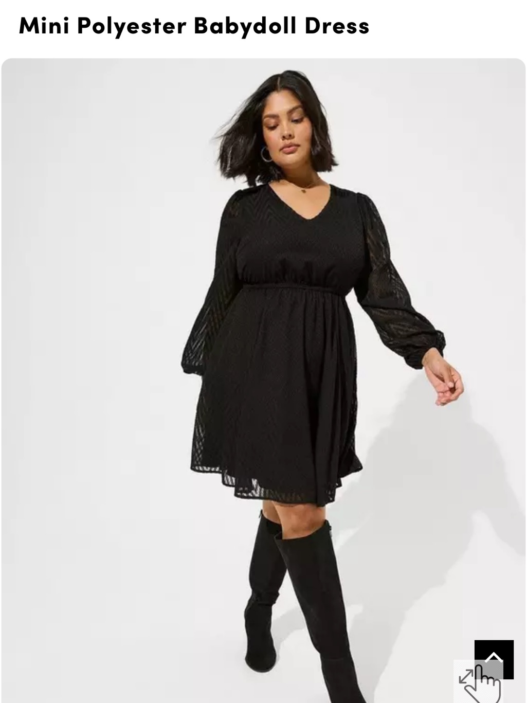 Torrid Mini Polyester Babydoll Dress